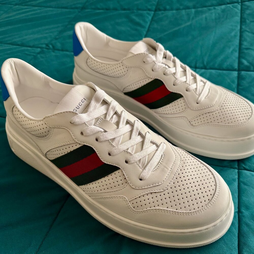 Gucci Chunky GG Web Sneaker 'White Blue'